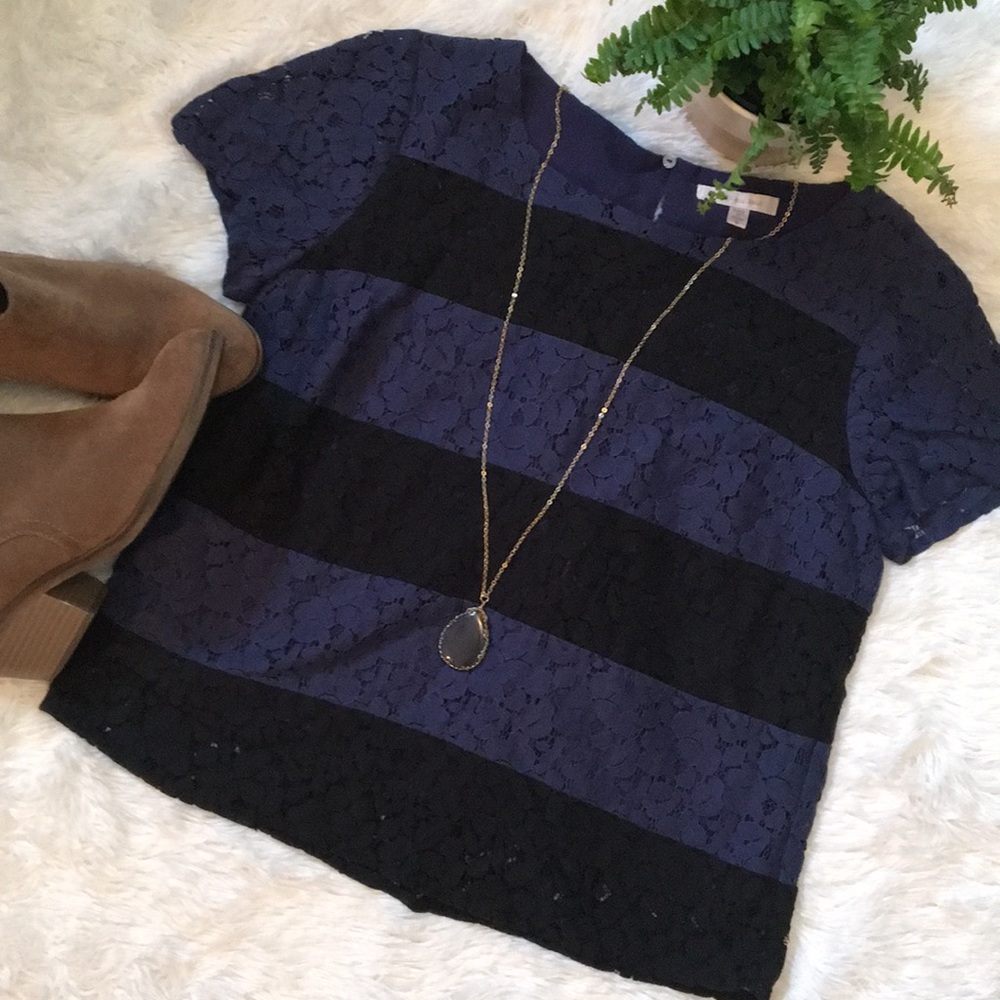 Skies are Blue lace top